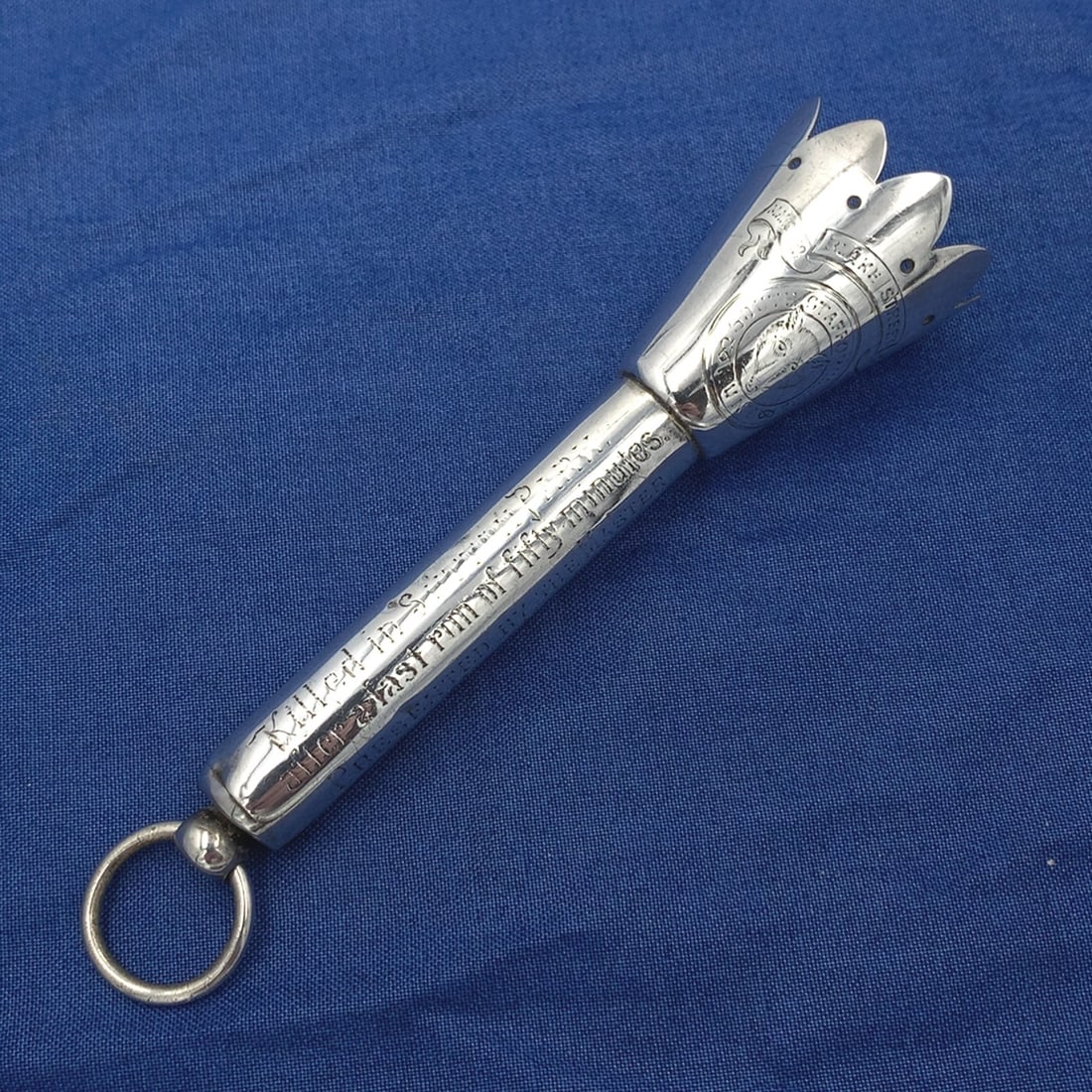 Victorian English Sterling Tussie Mussie by Horton & Allday with Fox Trophy (1 of 12)