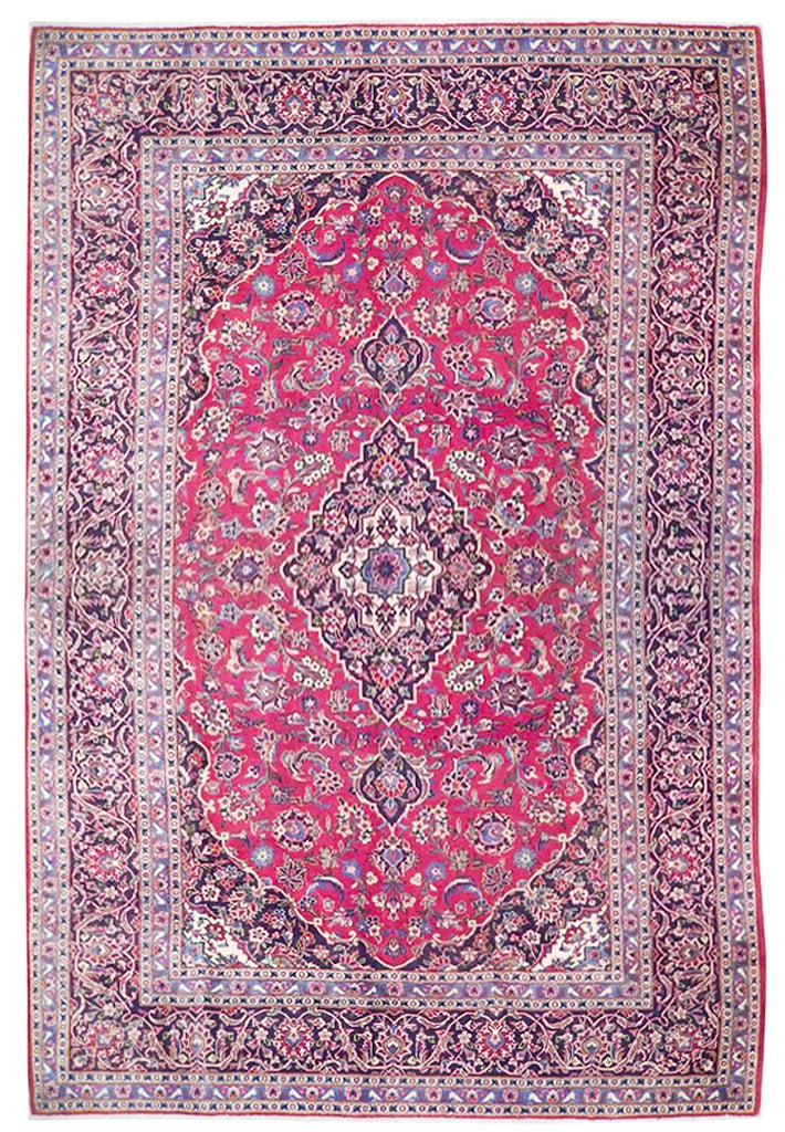 8'4 x 12' Handcrafted Persian Kashan Rug Traditional Design: 8'4 x 12' Handcrafted Persian Kashan Rug Traditional Design Free continental US Shipping Enhance your space with this exquisite 8' 4" x 12' Classic Popular Persian Kashan Rug, handcrafted by skilled P