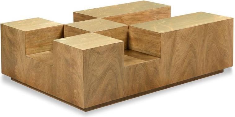 Woodbridge Plateau Auden Wood Rectangle Cocktail Table 17H 56W 39D (1 of 8)