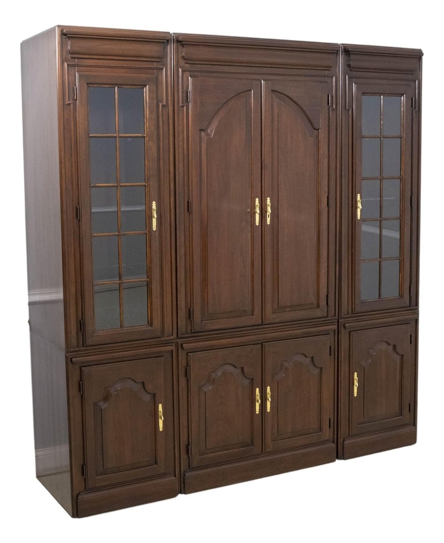 Harden Cherry Wood 3 Piece Bar Cabinet with Lighted Interior (1 of 10)