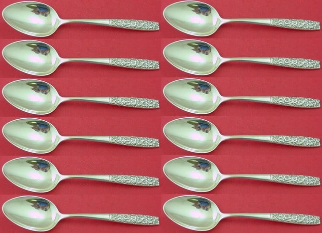 Towle Contessina Sterling Silver Set of 12 Place Soup Spoons 6 7/8" (1 of 4)