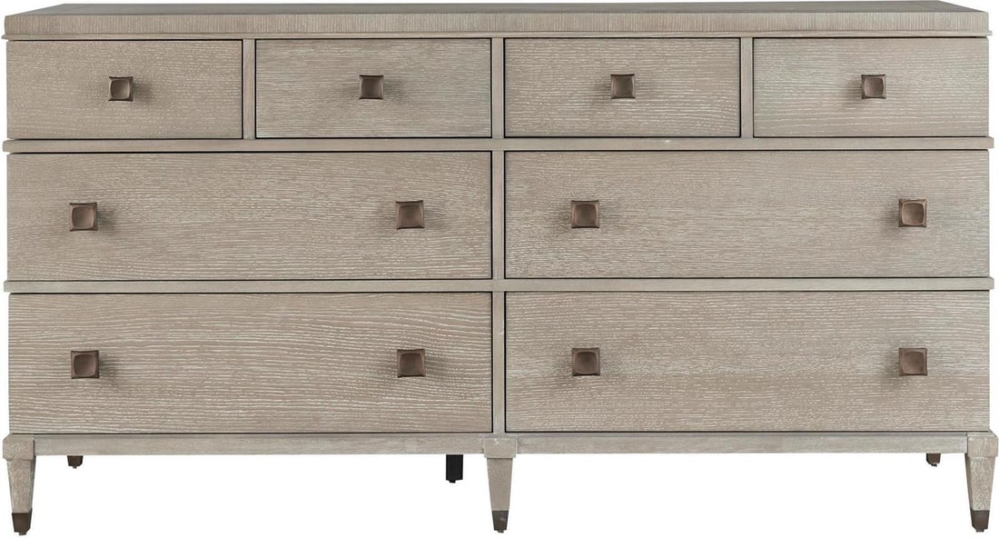 Universal Playlist Smoke Finish Dresser Hardwood Transitional Style (1 of 3)