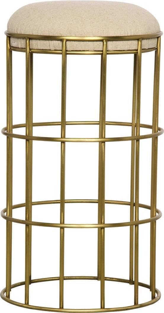 Noir Ryley Industrial Brass Counter Stool 23.5H (1 of 1)