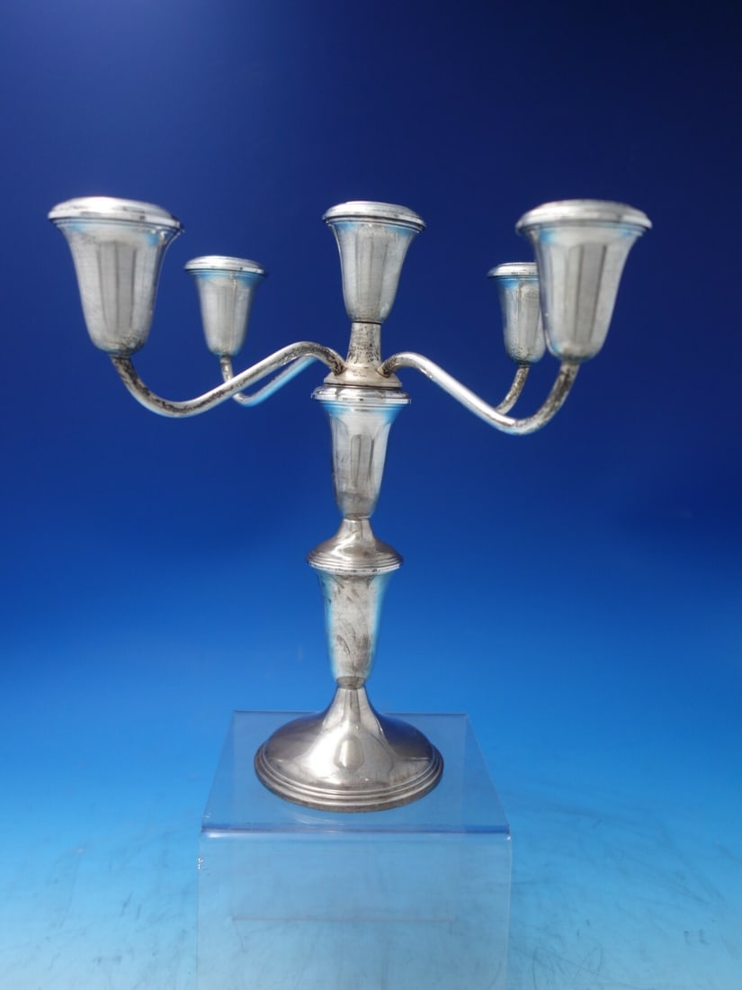Reed & Barton English Antique Sterling Silver 5-Light Candelabra #420 (1 of 8)