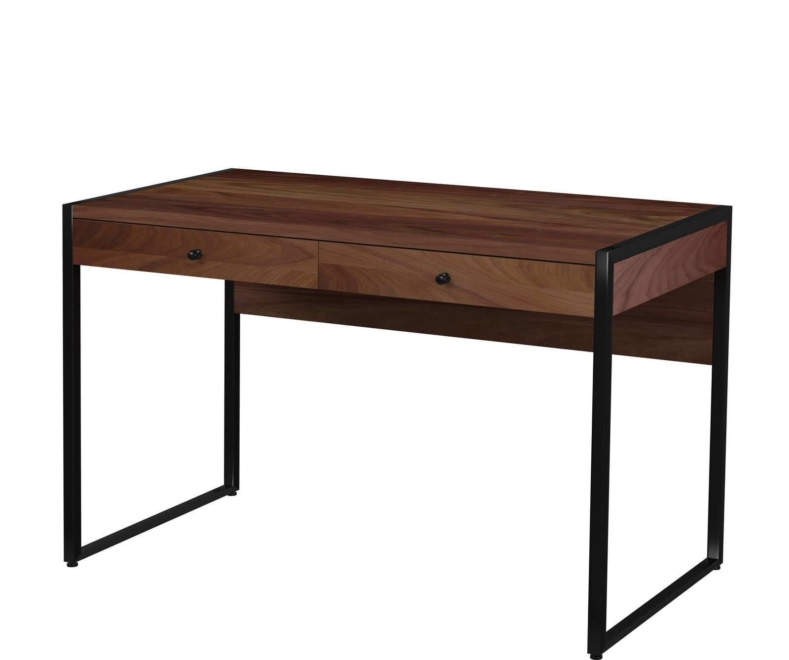 Butler Drake Collection Mid-Century Walnut Desk 30H 47W 24D (1 of 7)