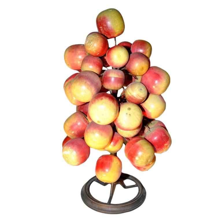 Charming Hand-Painted Apple Tree Table Decoration (1 of 5)