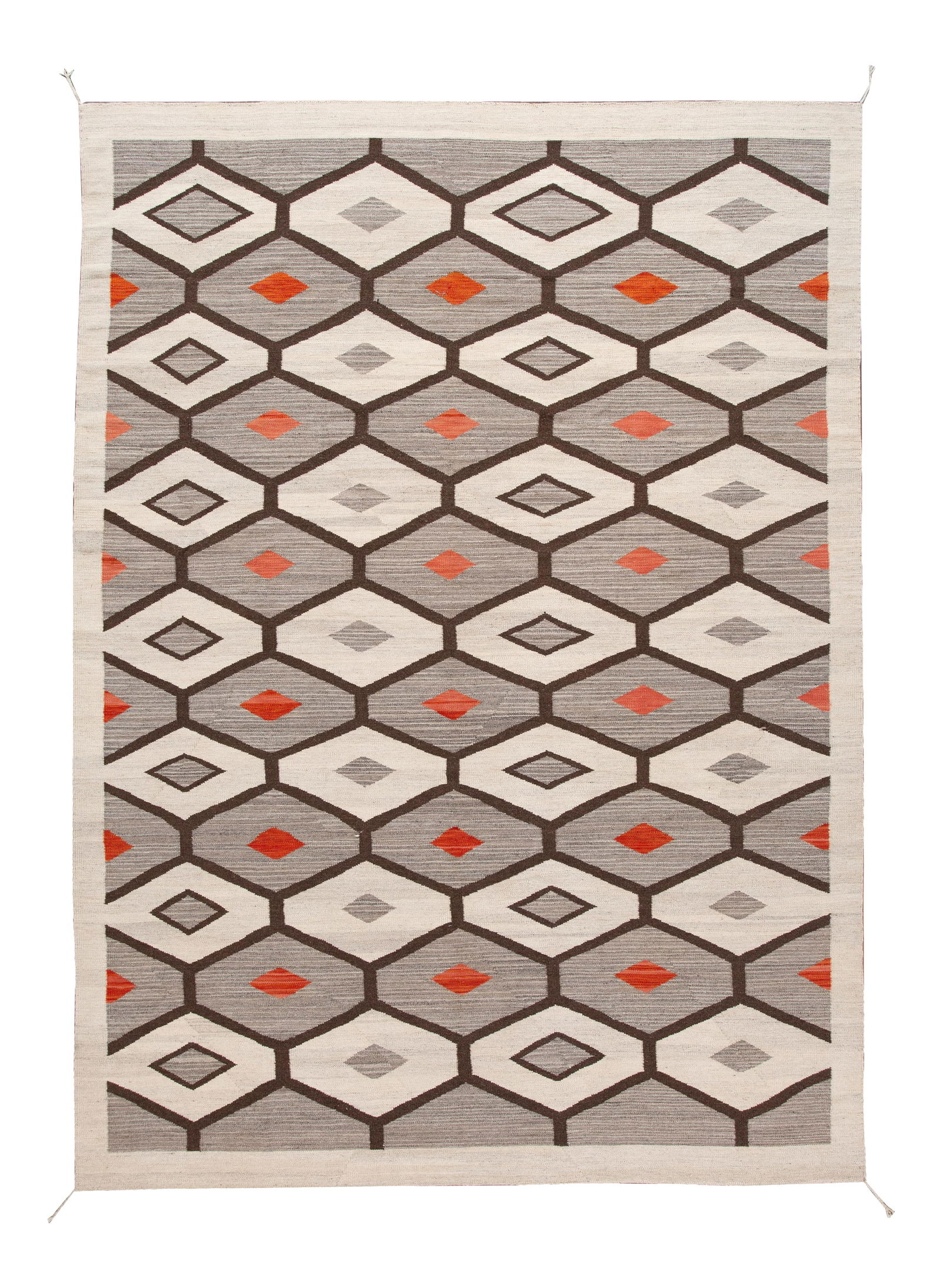 Contemporary Navajo Style Handwoven Wool Rug 9'9 x 13'9 (1 of 10)