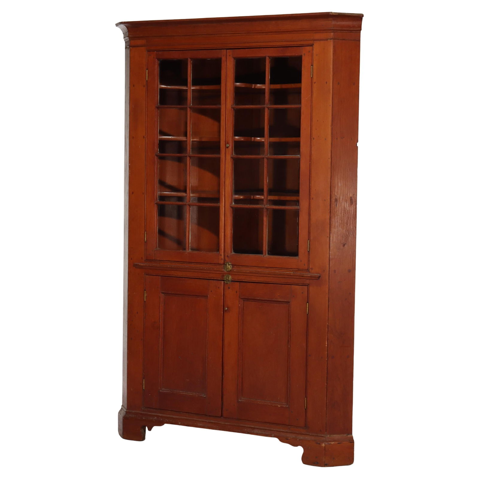 Mid-19th Century Antique Cherry Corner Cupboard C1840 (1 of 16)