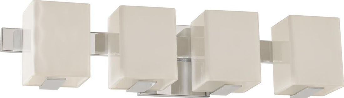 Catalina Industrial Bath Light by Kalco 4 Bulb Dimmable Chrome Finish (1 of 1)