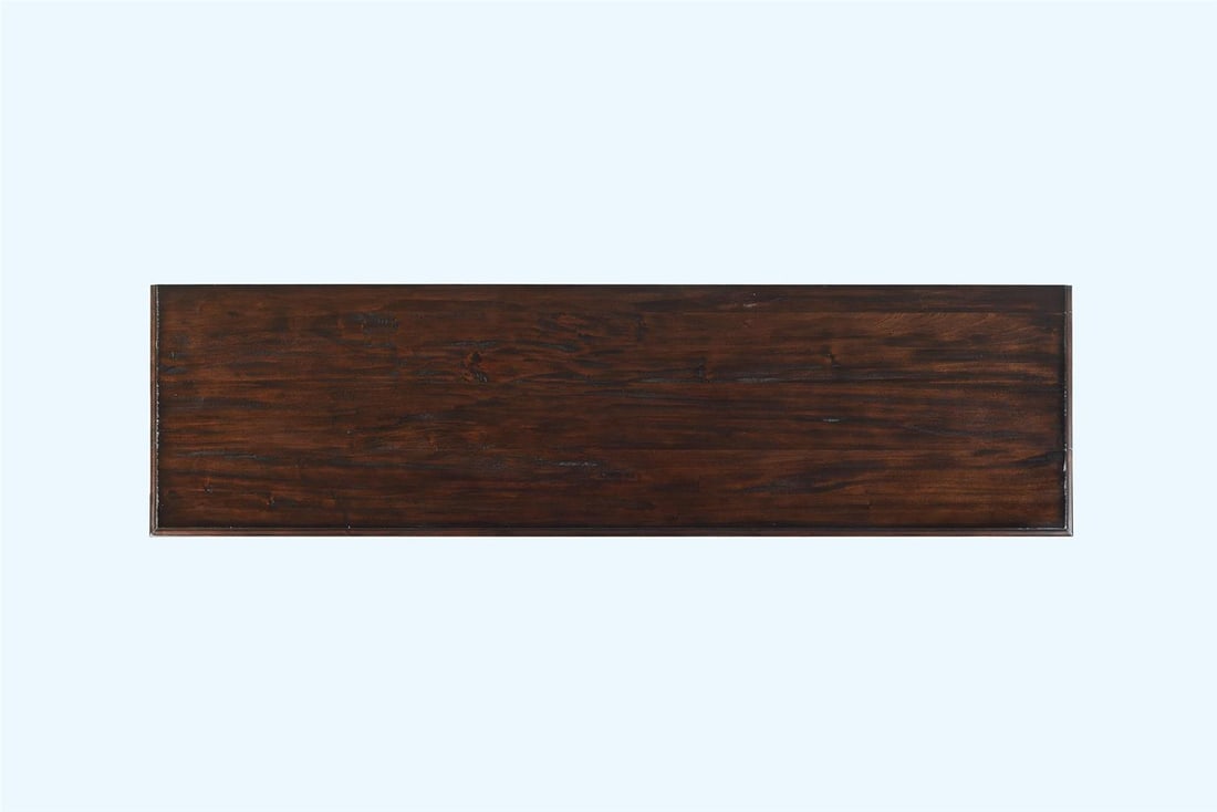 Taylor Console Table Dark Rustic Pecan 2 Drawer - 2