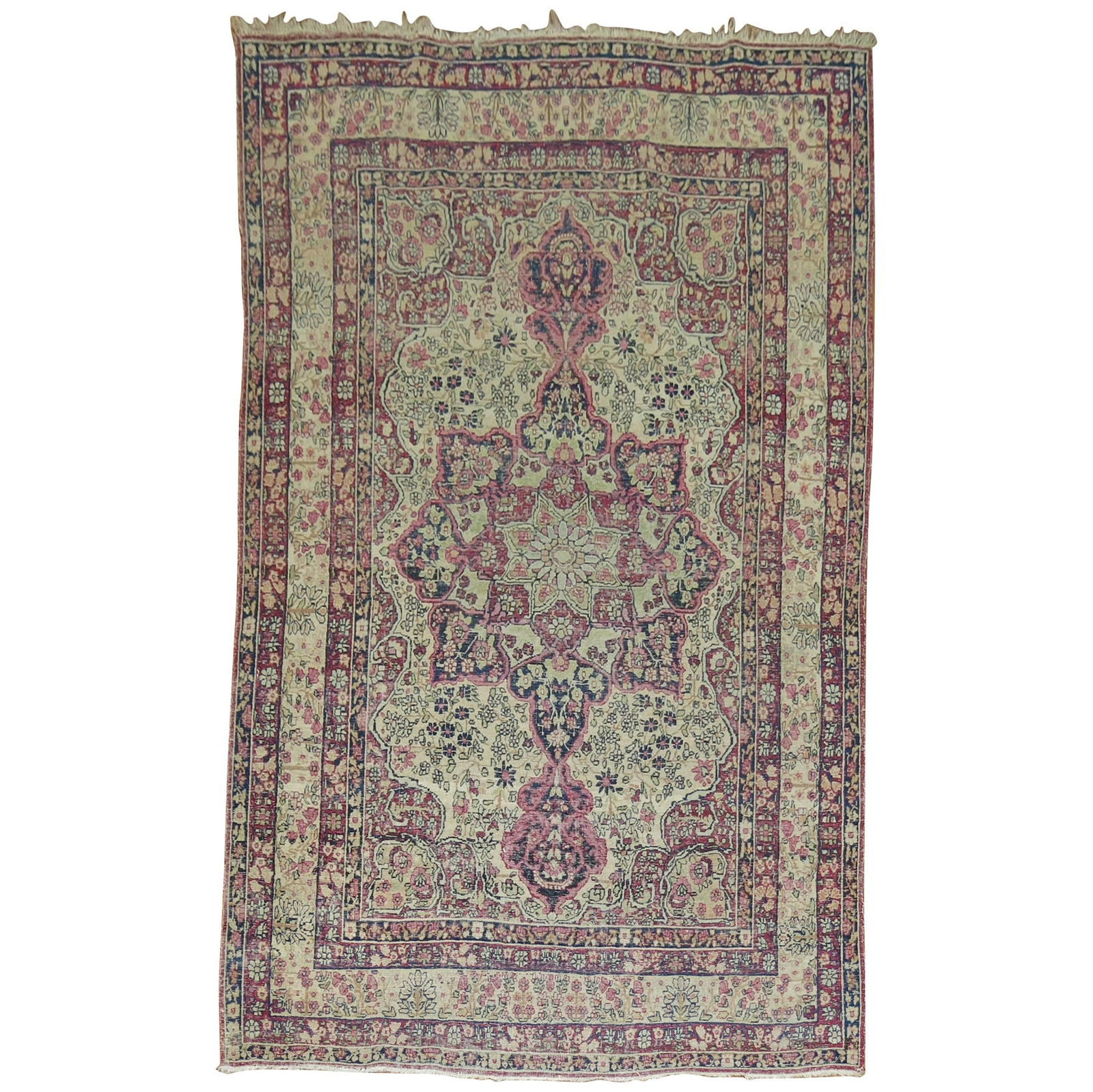 19th Century Persian Lavar Kermanshah Hand-Woven Wool Rug (1 of 10)