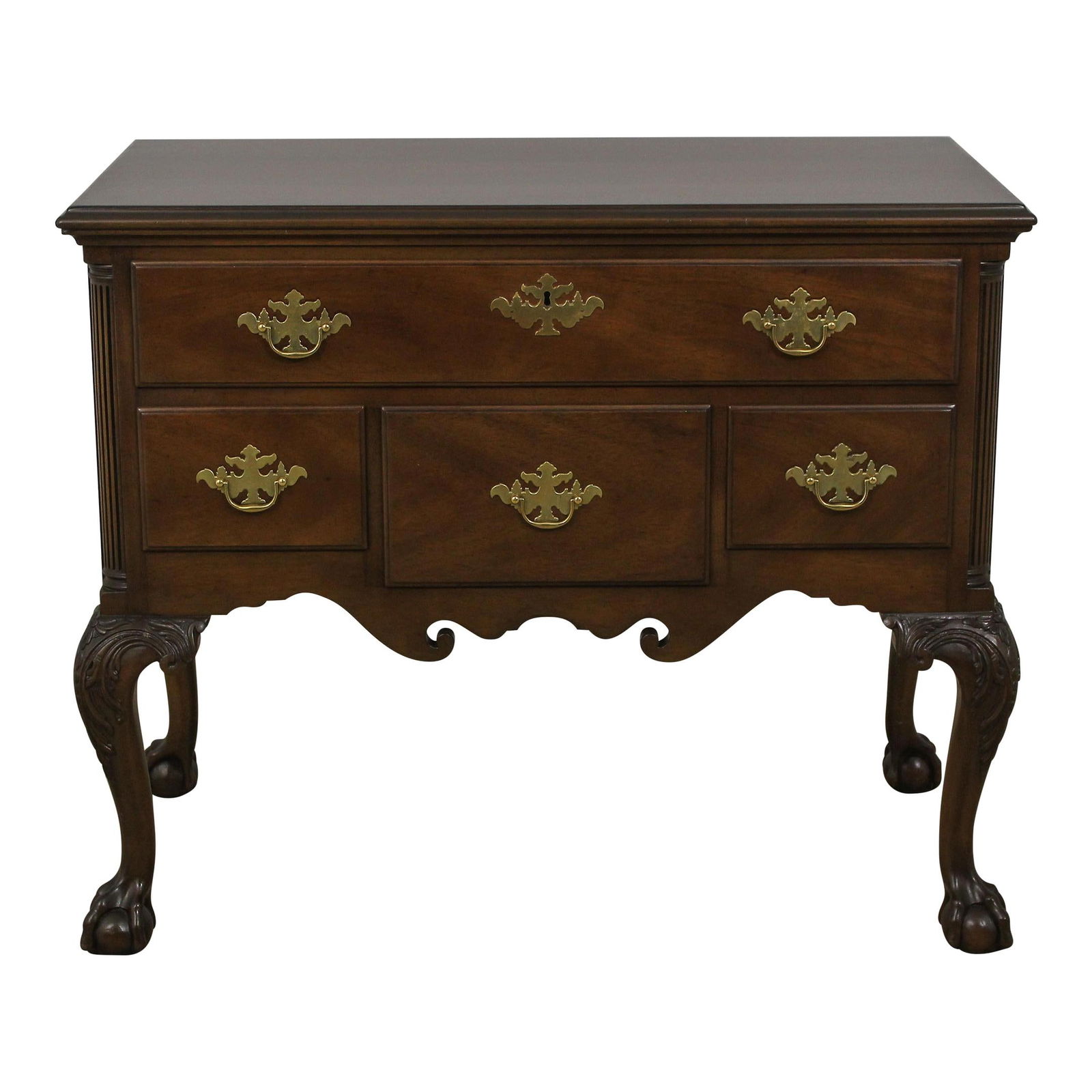 Kittinger CW-19 Mahogany Lowboy Colonial Williamsburg Chippendale Style (1 of 10)