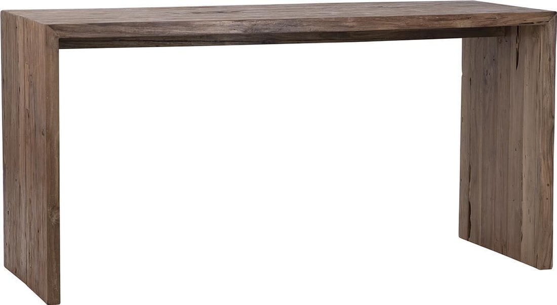 Chilton Rustic Teak Desk 60 Inch Medium Brown (1 of 5)
