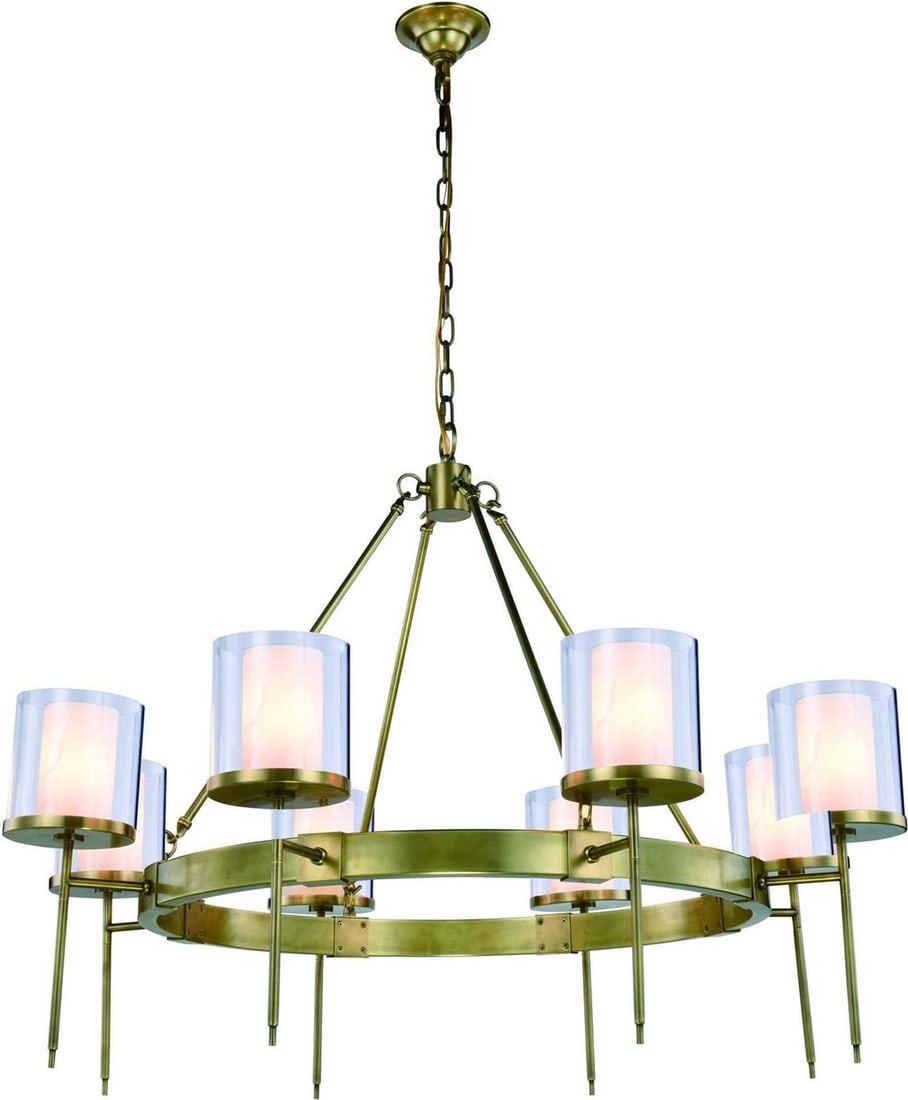Elegant Lighting Bradford 8-Light Bronze Chandelier French Contemporary (1 of 1)