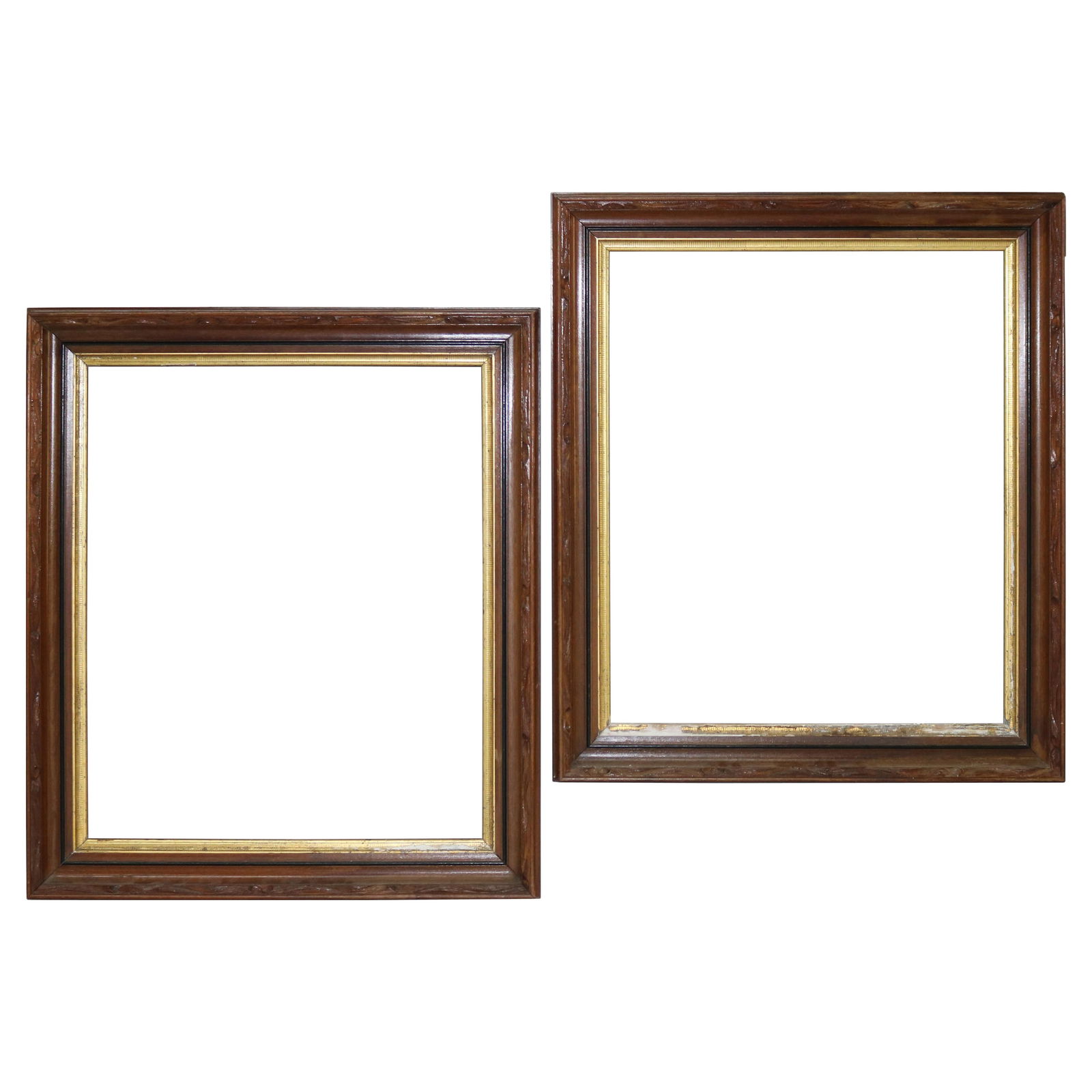 Oversized Antique Victorian Ebonized Walnut Frames Set of 2 C1900 (1 of 11)