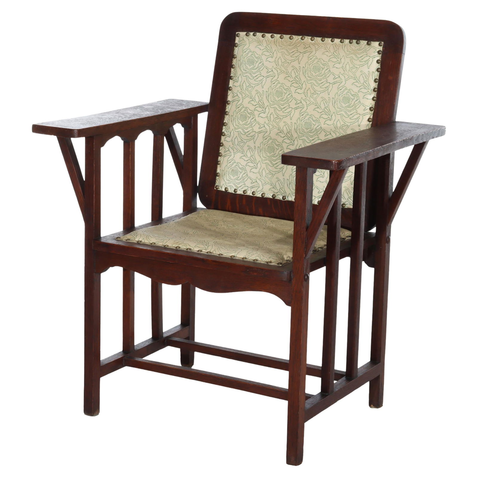 Late 19th Century Mission Oak Arts and Crafts Chair by Phoenix Furniture (1 of 10)