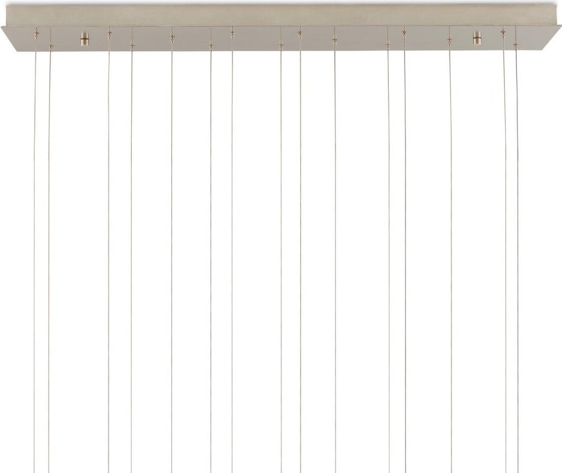 Currey Elegant Glace White 15-Light Dimmable Pendant Fixture (1 of 4)