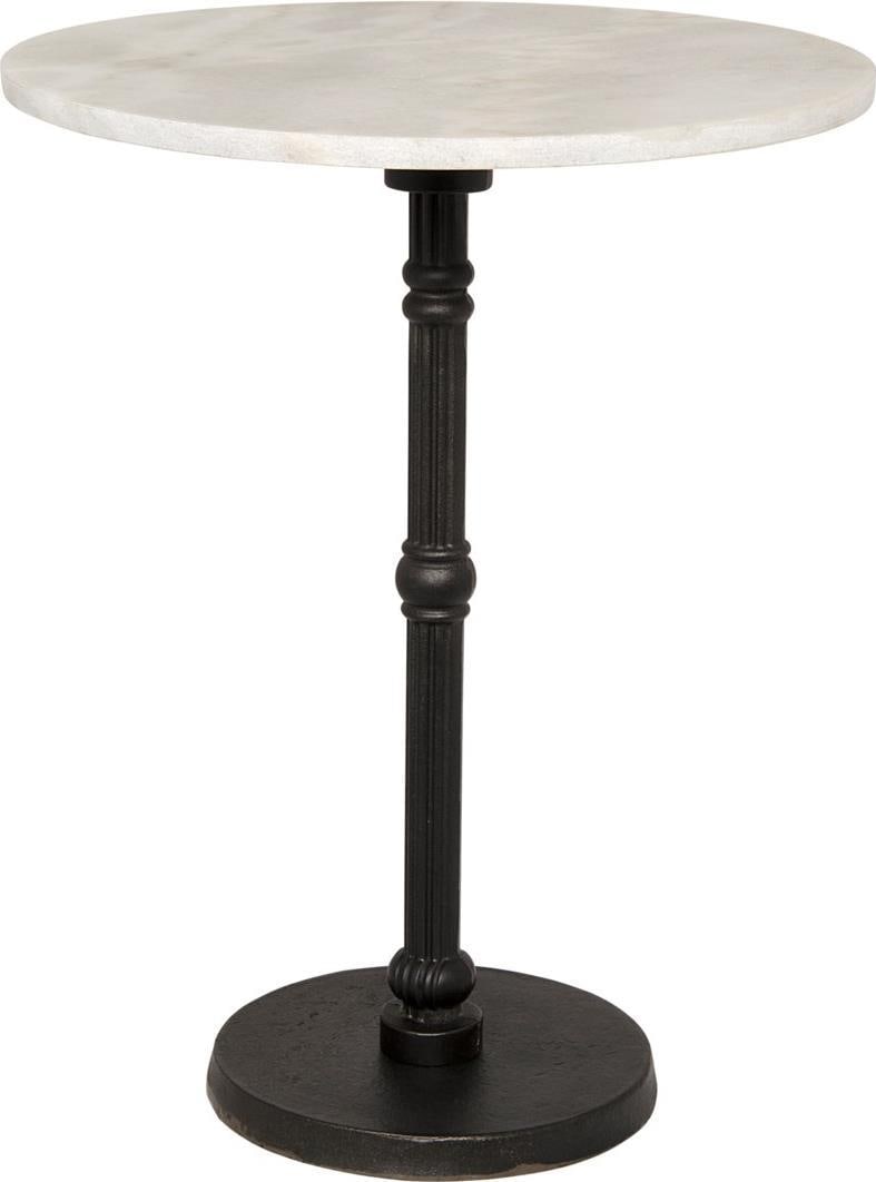 Antonie Side Table Matte Black Bianco Crown Marble Noir (1 of 1)