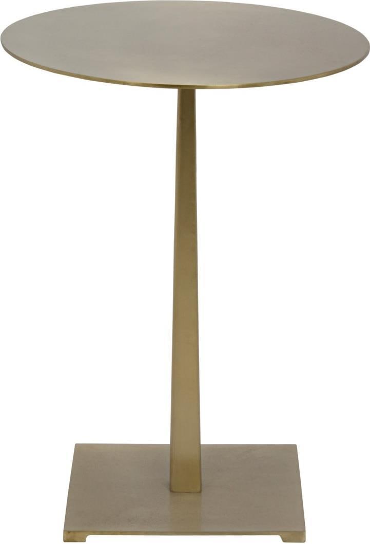 Noir Stiletto Brass Side Table 20H x 15W x 15D (1 of 1)