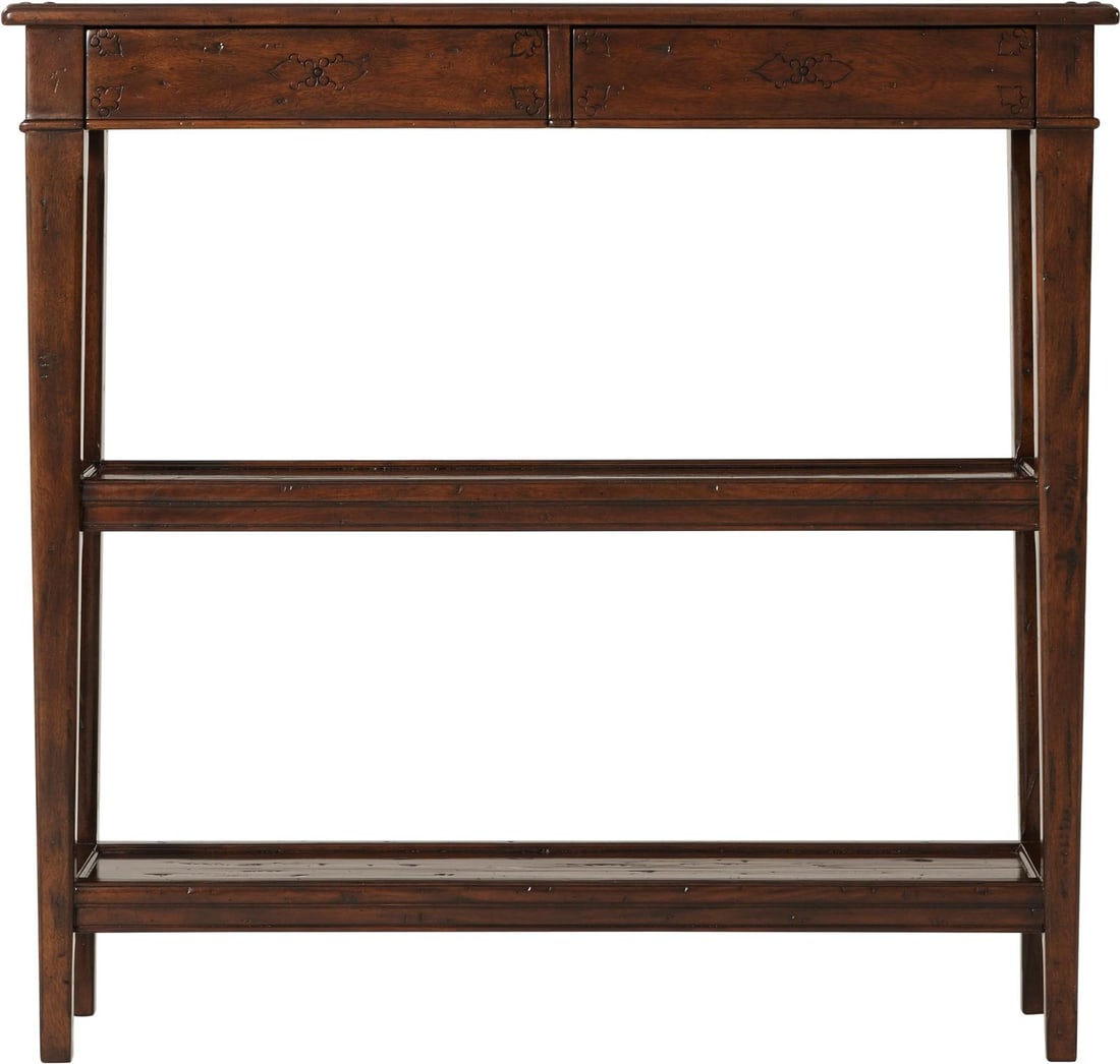 Theodore Alexander Mahogany Console Table with Drawers (1 of 1)