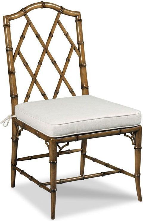 Woodbridge Faux Bamboo Side Chair Hazelnut Finish 40H 22W 24D (1 of 2)