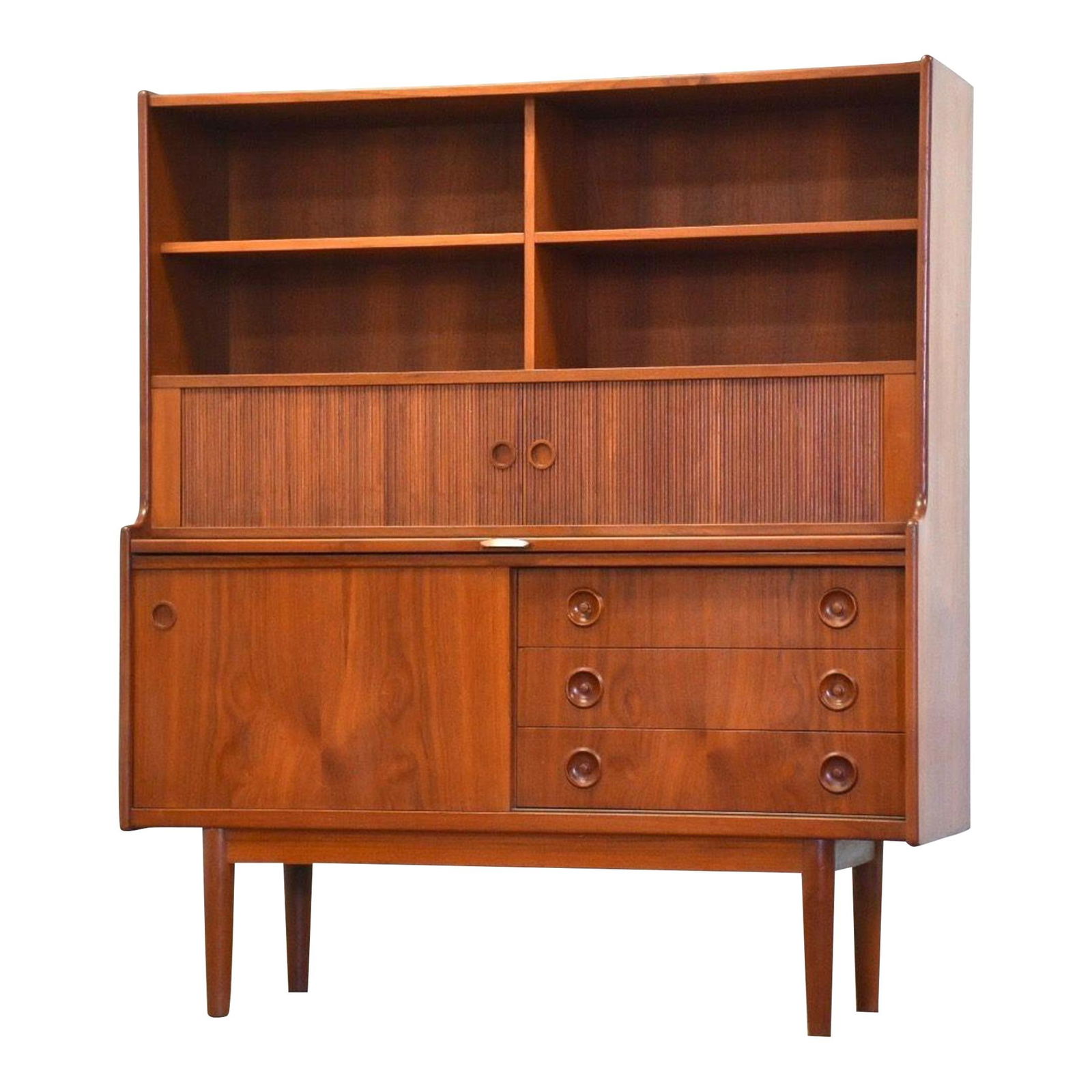 Mid-Century Modern Johannes Sorth Teak Server Bar Credenza (1 of 9)