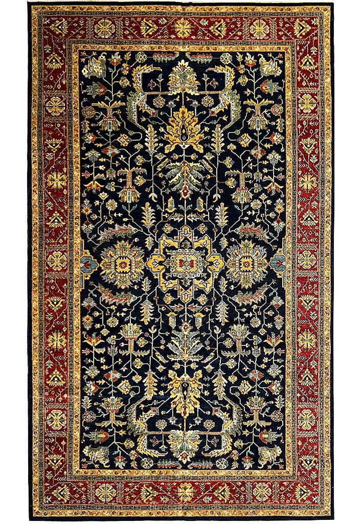 Luxurious 10 x 16.4 Ghazni Wool Royal Blue Ziglar Rug: Luxurious 10 x 16.4 Ghazni Wool Royal Blue Ziglar Rug Free continental US Shipping Elevate your living space with this exquisite large rug, measuring 10 x 16.4 feet. Crafted from fine quality Ghazni w