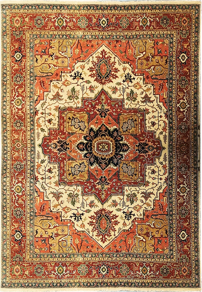 Luxurious 11.3 x 15.4 New Serapi Area Rug Handwoven Wool Decor (1 of 10)