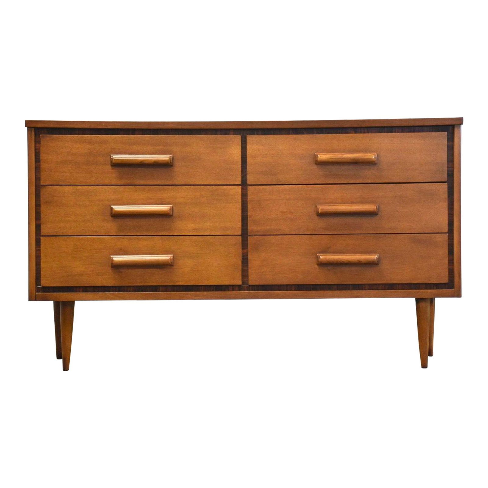 Mid Century Walnut Dresser with Scratch Resistant Top 52.25" (1 of 9)