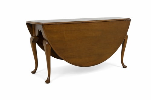 Elegant Robert Whitley Solid Walnut Drop Leaf Dining Table 40 Years Old - 2