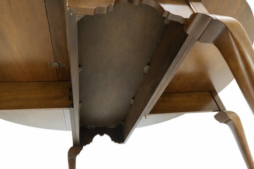 Elegant Robert Whitley Solid Walnut Drop Leaf Dining Table 40 Years Old - 8