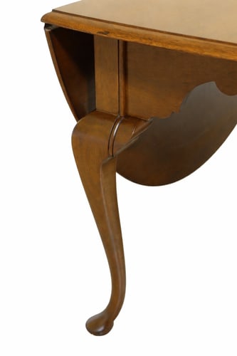 Elegant Robert Whitley Solid Walnut Drop Leaf Dining Table 40 Years Old - 9