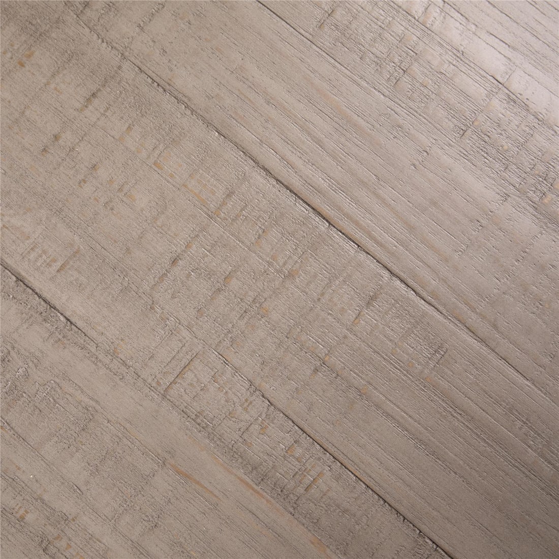 Transitional Gray Wash Solid Pine Dining Table - 2