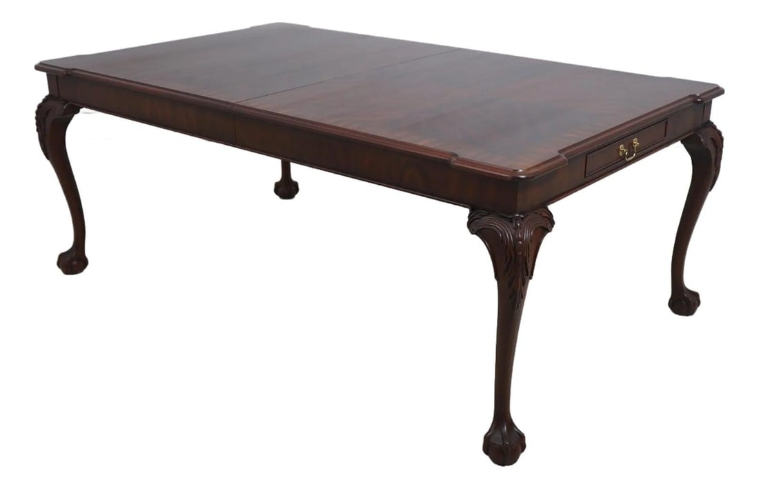 Henkel Harris Mahogany Dining Table with Ball & Claw Feet (1 of 10)