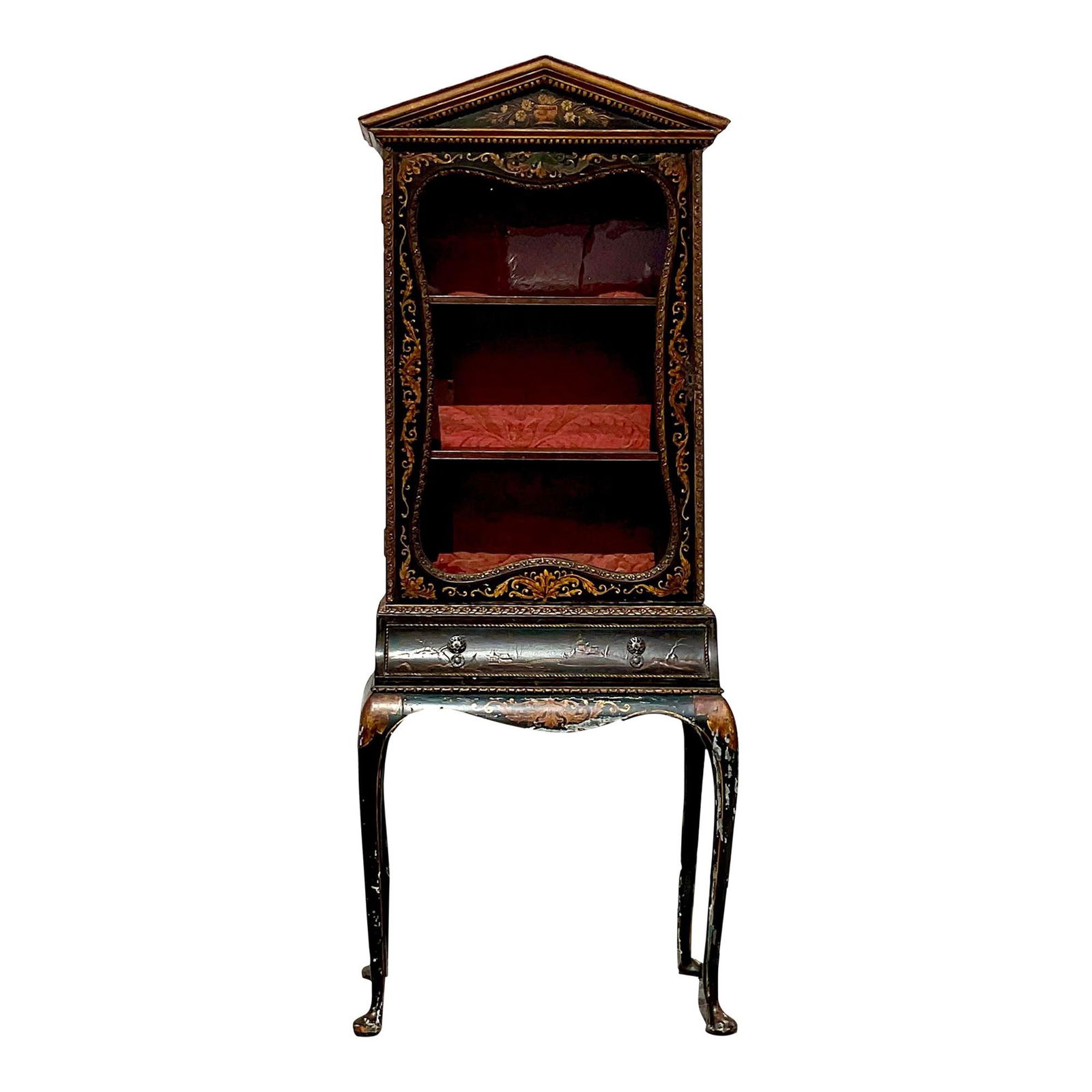 Vintage Asian Chinoiserie Cabinet with Velvet Lining (1 of 7)