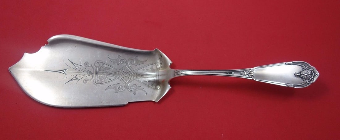 Vanderslice Gargoyle Sterling Silver Fish Server Bright-Cut 11 3/4 inches (1 of 1)