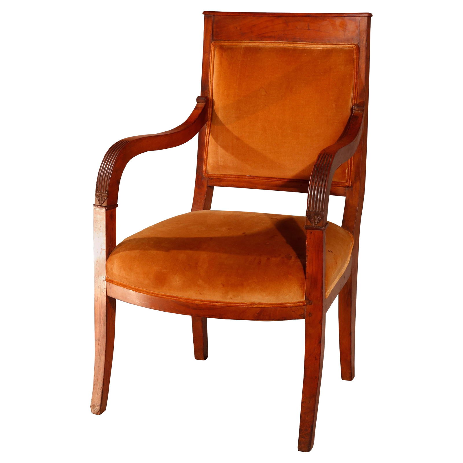 Antique Biedermeier Walnut Armchair circa 1820 Elegant Design (1 of 16)