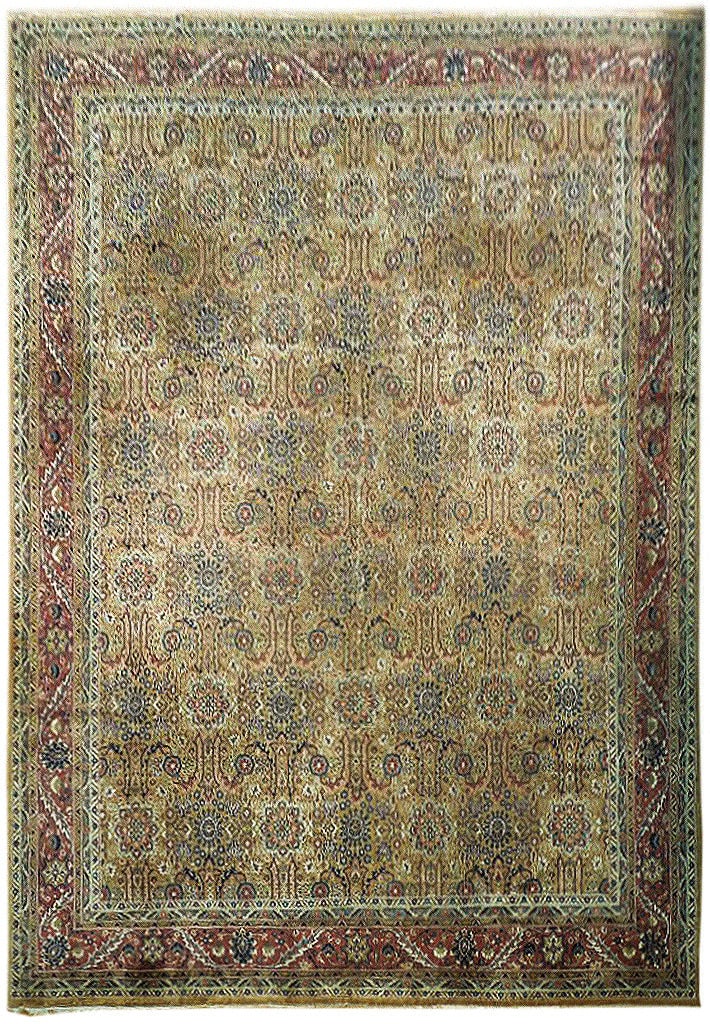 Antique Persian Tabriz Area Rug 11.7 x 13.11 Olive Handcrafted Excellence (1 of 7)