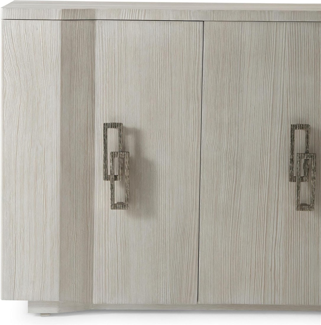 Theodore Alexander Contemporary Blue Sea Salt Pine Credenza 34H 66W 19D: Theodore Alexander Contemporary Blue Sea Salt Pine Credenza 34H 66W 19D Introducing the Contemporary Sea Salt Pine Credenza by Theodore Alexander, a perfect blend of style and functionality. This stun