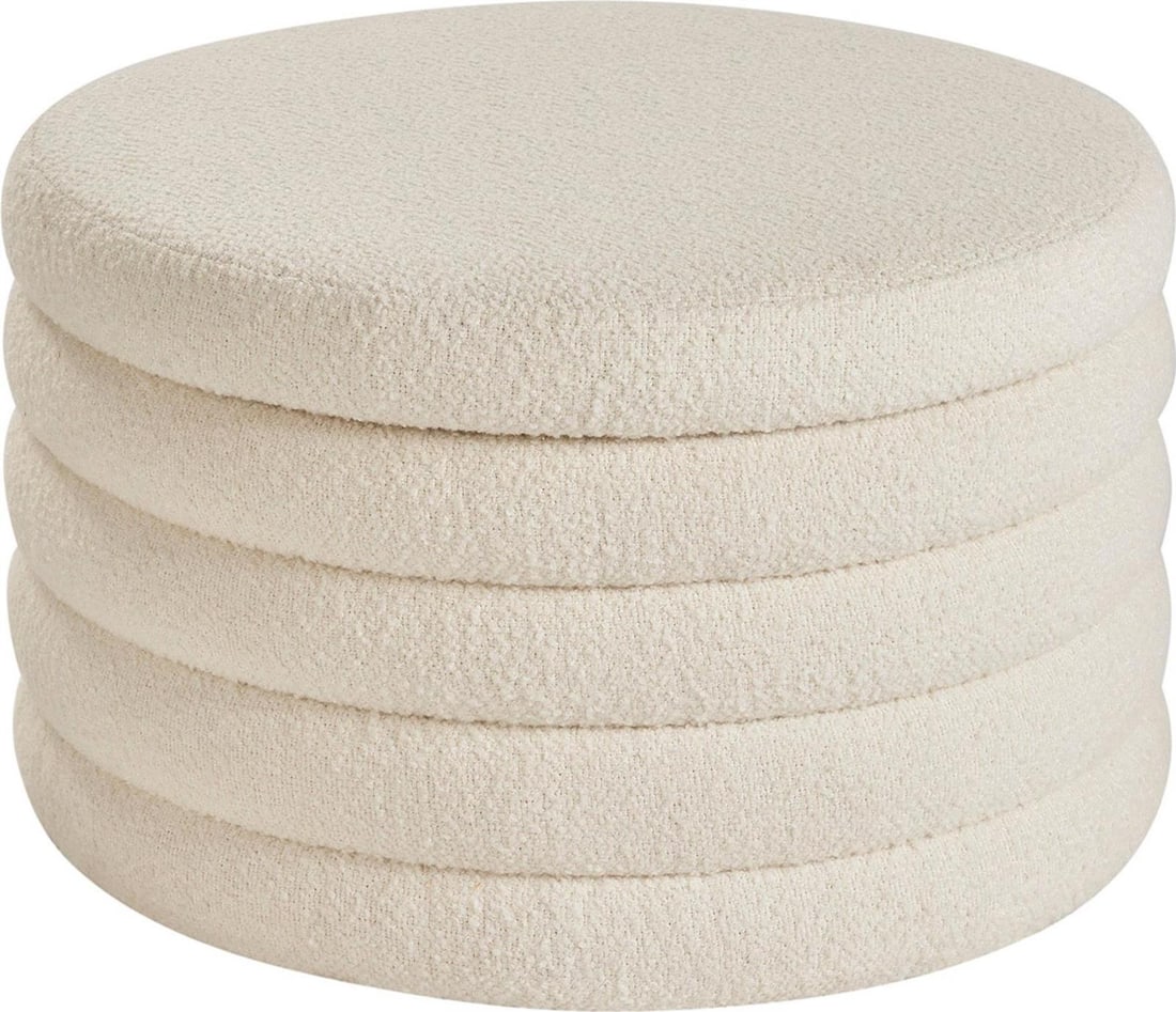 Universal Modern Berber Snow Storage Ottoman 16H x 28W x 28D (1 of 4)