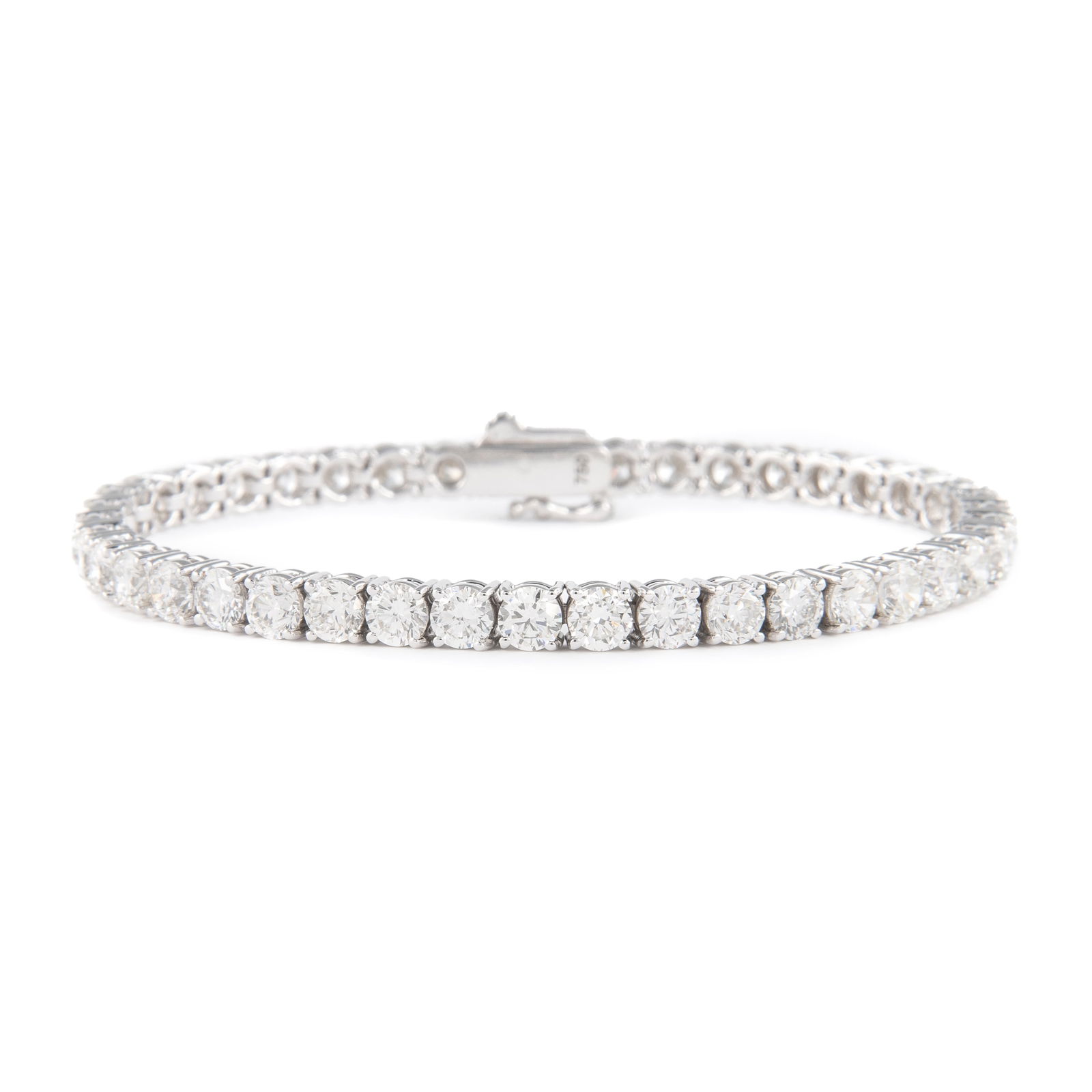 10.70ct Diamond Tennis Bracelet in 18k White Gold (1 of 4)
