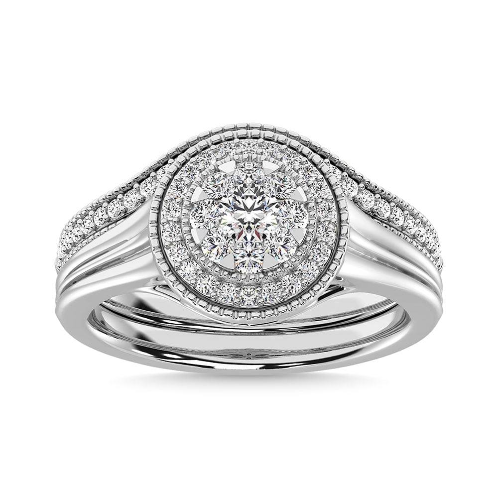 Diamond 3/4 Ct.Tw. Mens Fashion Ring Ring in 14K White Gold (1 of 4)