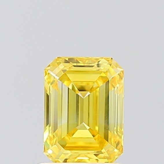 Loose Diamond - EMERALD 1.02ct Fancy Intense Yellow VVS2: Loose Diamond - EMERALD 1.02ct Fancy Intense Yellow VVS2 Source: This is a real non-mined Diamond that has been grown in a lab Shape: EMERALD Carats: 1.02 Color: Fancy Intense Yellow Certification: