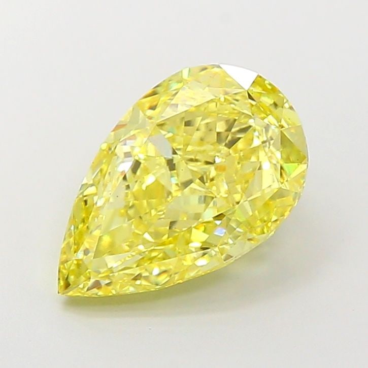 Loose Diamond - PEAR 5.0ct Fancy Intense Yellow VS1: Loose Diamond - PEAR 5.0ct Fancy Intense Yellow VS1 Source: This is a real non-mined Diamond that has been grown in a lab Shape: PEAR Carats: 5.0 Color: Fancy Intense Yellow Certification: IGI