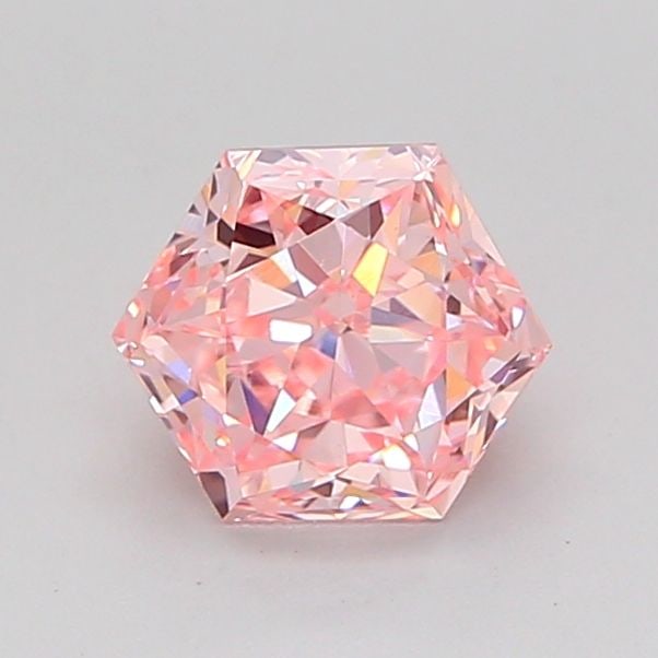 Loose Diamond - HEXAGONAL 1.1ct Fancy Intense Pink VS1: Loose Diamond - HEXAGONAL 1.1ct Fancy Intense Pink VS1 Source: This is a real non-mined Diamond that has been grown in a lab Shape: HEXAGONAL Carats: 1.1 Color: Fancy Intense Pink Certification: IGI V