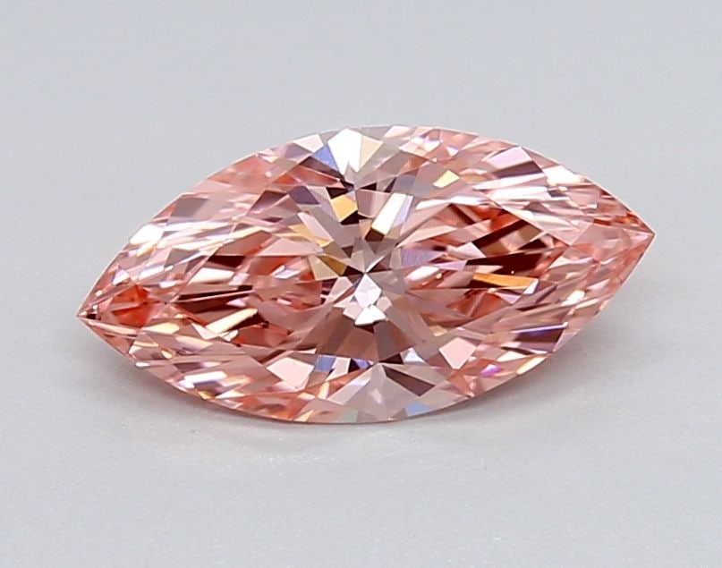 Loose Diamond - MARQUISE 0.92ct Fancy Vivid Pink VVS1: Loose Diamond - MARQUISE 0.92ct Fancy Vivid Pink VVS1 Source: This is a real non-mined Diamond that has been grown in a lab Shape: MARQUISE Carats: 0.92 Color: Fancy Vivid Pink Certification: IGI