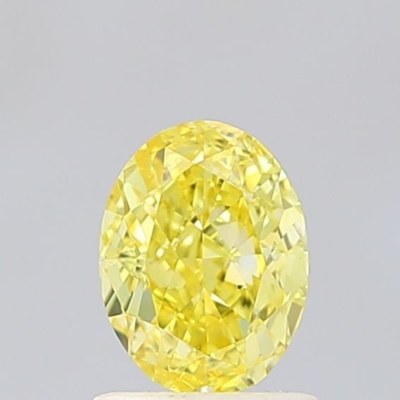 Loose Diamond - OVAL 1.0ct Fancy Vivid Yellow SI1: Loose Diamond - OVAL 1.0ct Fancy Vivid Yellow SI1 Source: This is a real non-mined Diamond that has been grown in a lab Shape: OVAL Carats: 1.0 Color: Fancy Vivid Yellow Certification: IGI Video: