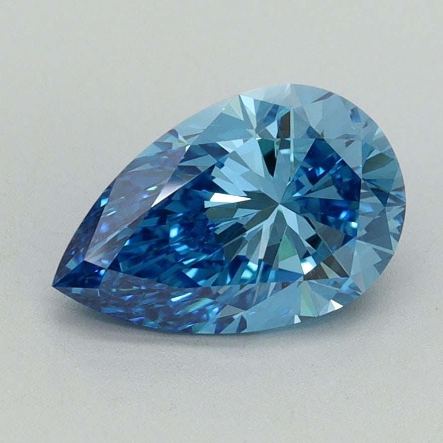 Loose Diamond - PEAR 1.55ct Fancy Vivid Blue VVS2: Loose Diamond - PEAR 1.55ct Fancy Vivid Blue VVS2 Source: This is a real non-mined Diamond that has been grown in a lab Shape: PEAR Carats: 1.55 Color: Fancy Vivid Blue Certification: IGI Video: