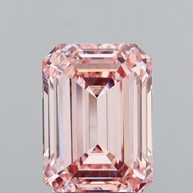 Loose Diamond - EMERALD 2.09ct Fancy Intense Pink VVS2: Loose Diamond - EMERALD 2.09ct Fancy Intense Pink VVS2 Source: This is a real non-mined Diamond that has been grown in a lab Shape: EMERALD Carats: 2.09 Color: Fancy Intense Pink Certification: IGI