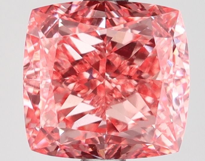 Loose Diamond - CUSHION MODIFIED 2.76ct Fancy Vivid Pink VVS2: Loose Diamond - CUSHION MODIFIED 2.76ct Fancy Vivid Pink VVS2 Source: This is a real non-mined Diamond that has been grown in a lab Shape: CUSHION MODIFIED Carats: 2.76 Color: Fancy Vivid Pink Certifi